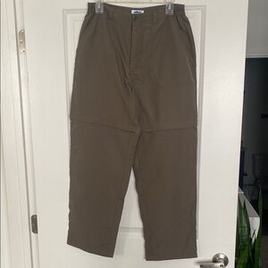 Campmor Womens Hiking Zip Off Pants Brown - medium